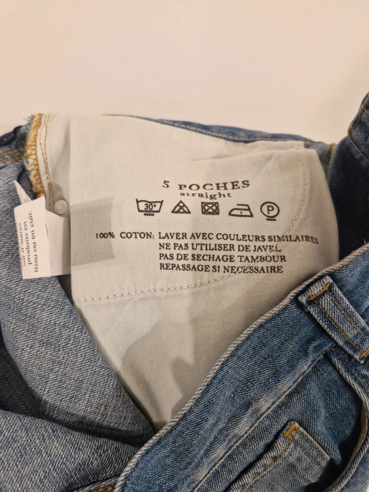 Short jeans de algodão 42 – photo 6